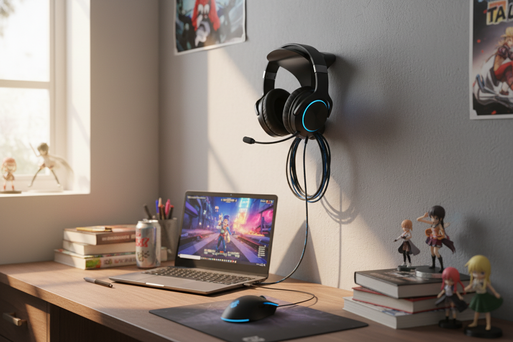 Wall Mounted Headphone Holder